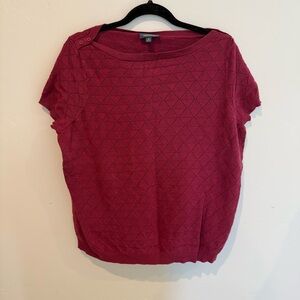 Modcloth Short Sleeve Knit Sweater Top Womens Plus Size 1X Casual transitional